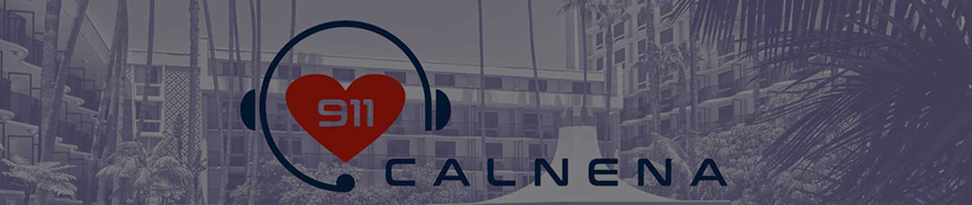 next-generation-9-1-1-event-calnena-2024-headset-with-911-heart-beneath-it-with-calnena-text-on-the-right-over-hotel-pool-background