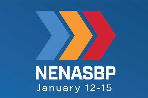 NENASBP-a-next-generation-911-event-logo-with-title-and-date-of-event-january-12-15-below-with-three-right-arrows-as-design-piece